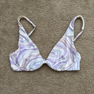 Hollister Pastel Swirl Bikini Top